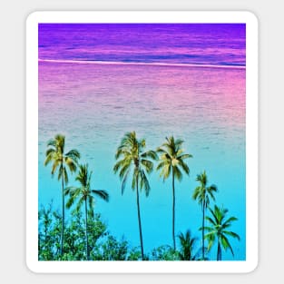 Moorea Purple Sunset Sticker